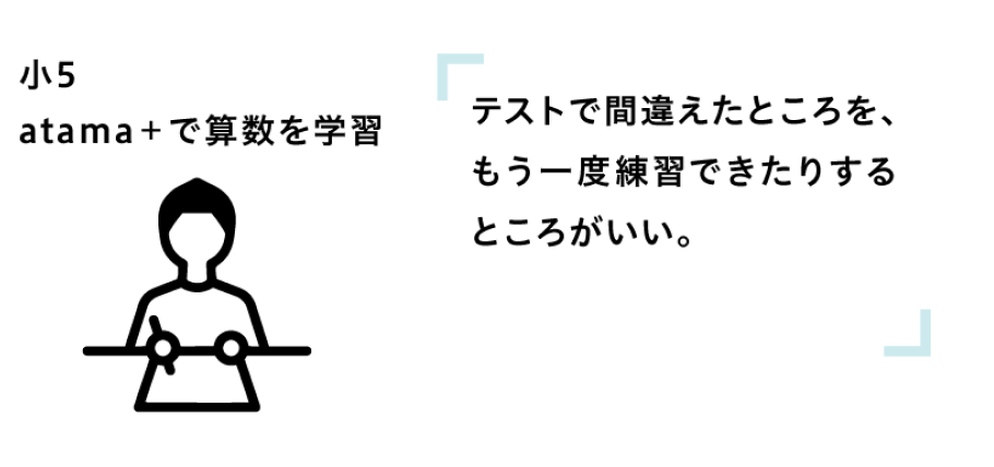 テストで間違えたところを、もう一度練習できたりするところがいい。