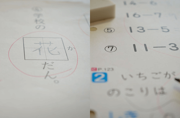 算数、国語の学習を通して、知能に働きかけます